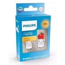 Габарит LED Philips W21/5W LED Ultinon Pro6000 11066AU60X2 Amber (2шт.)
