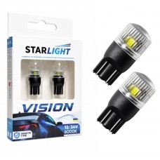Габарит LED StarLight Vision W5W (T10) S3 LED W2.1 x 9.5d White 6000K 12/24V