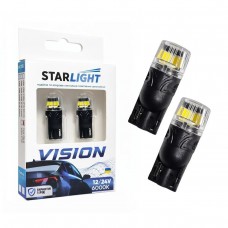 Габарит LED StarLight Vision W5W (T10) BRS T10 White LED W2.1X9.5d White 6000K 12/24V